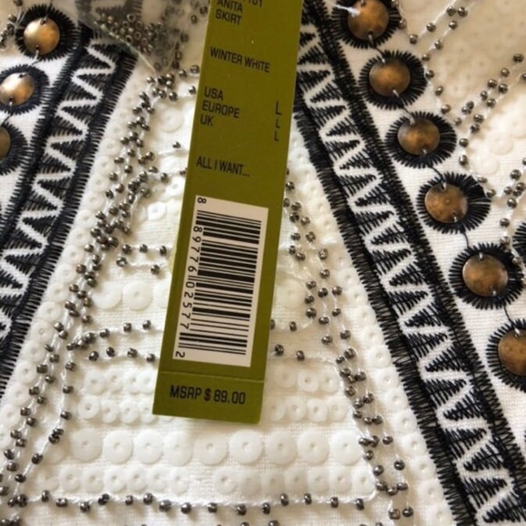 GIANNI BINI BEADED and ORNAMENTED SKIRT - Picture 2 of 2